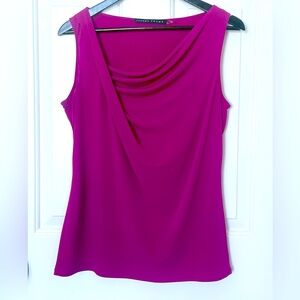 Ivanka Trump Feminine Vibrant Magenta Women's Top Medium